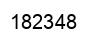 Number 182348 black image