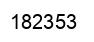 Number 182353 black image