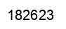Number 182623 black image