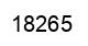 Número 18265 imagen negro
