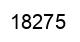 Number 18275 black image
