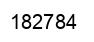 Number 182784 black image