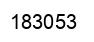 Number 183053 black image