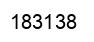 Number 183138 black image
