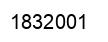 Number 1832001 black image