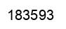 Number 183593 black image