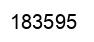 Number 183595 black image
