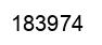 Number 183974 black image