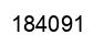 Number 184091 black image