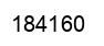 Number 184160 black image