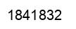 Number 1841832 black image