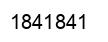 Number 1841841 black image