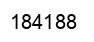 Number 184188 black image
