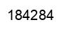 Number 184284 black image