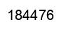 Number 184476 black image