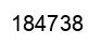 Number 184738 black image