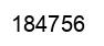 Number 184756 black image