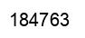 Number 184763 black image