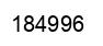 Number 184996 black image