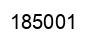 Number 185001 black image