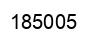 Number 185005 black image