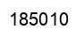 Number 185010 black image