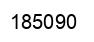 Number 185090 black image