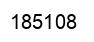 Number 185108 black image