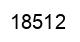 Número 18512 imagen negro