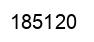 Number 185120 black image