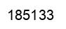 Number 185133 black image