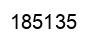 Number 185135 black image