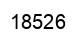 Number 18526 black image