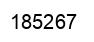 Number 185267 black image