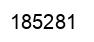 Number 185281 black image