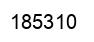 Number 185310 black image