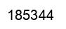 Number 185344 black image