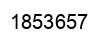 Number 1853657 black image