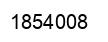 Number 1854008 black image