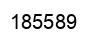 Number 185589 black image