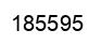 Number 185595 black image