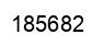 Number 185682 black image