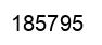 Number 185795 black image