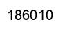 Number 186010 black image