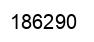 Number 186290 black image