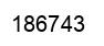 Number 186743 black image