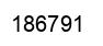 Number 186791 black image