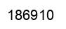 Number 186910 black image