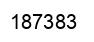 Number 187383 black image