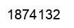 Number 1874132 black image